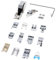 idovy ® - Set mit 16 universellen Snap-On-Nähfüßen und niedrigem Schaft für Nähmaschinen Alfa, Singer, Brother, Janome, Elna, Juki und Lidl.