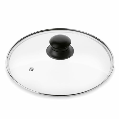 Glass Lid 26 cm for Frying Pan Cover Saucepan Glass Lid for Instant Pot