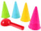Toyvian Kinder-Strandspielzeug 5-Teiliges Sand-Eisformen-Set Strand-Sandspielzeug Eistüten Schaufel Zum Spielen Am Meer Sandspielzeug Für Sommer-Strand-Pool-Party (Zufällige Farbe)