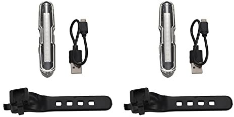 Lot de 2 lumières de skateboard rechargeables par USB pour longboard électrique