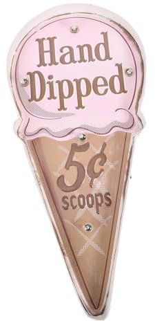 KITANDOVE Wandleuchte Eiscreme Lampe Vintage Design Für Kinderzimmer Atmosphärisches Licht Mit Wandmontage Dekorative Leuchte Für Und Anlässe