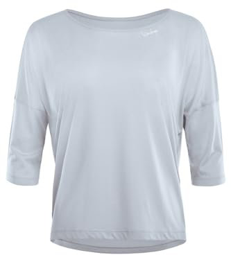 Winshape Damen Ultra Leichtes, Weiches Modal-3/4-arm Mcs004 T-Shirt, Cool-Grey, M EU
