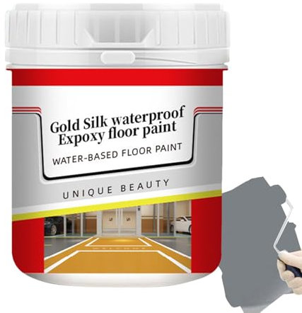 Pintura epoxi para pisos, pintura epoxi a base de agua, antideslizante, protección de larga duración, pintura epoxi para uso exterior para carreteras, zonas residenciales