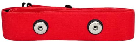 ANCLLO Correa de Pecho de Repuesto para Monitor de frecuencia cardíaca Ajustable Polar H10, Polar H9 y Polar H7 (roja)