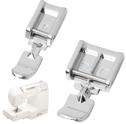 2PCS Pied à Fermeture éclair à Clipser,Pieds de Machine à Coudre,Pied presseur à Fermeture éclair à Clipser,Pied de Biche Machine a Coudre,Pied de biche pour Singer, Brother, Babylock, Euro-Pro.