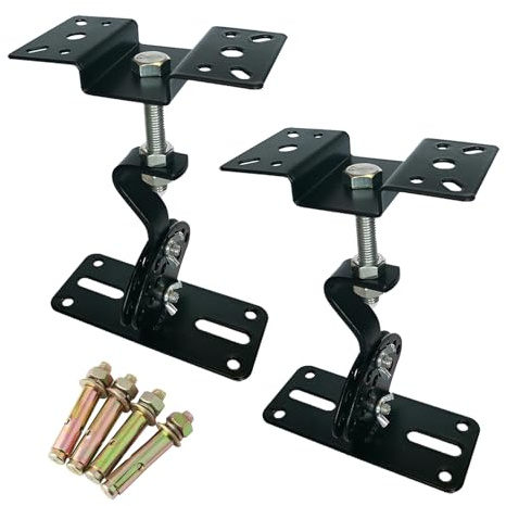 DAGCUXIN Ceiling Speaker Mount, Swivel & Tilt, Holds up to 100lbs, 2 Packs | Speaker Ceiling Mount Bracket Compatible with Most 8 10 12 15 Speakers,Heavy duty,DX-506D, Black