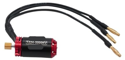 Moteur sans balais 1224 4000KV 5000KV, arbre de 1,5 mm, adapté aux modèles 1/24, 1/28 et 1/32(1224 5000KV)