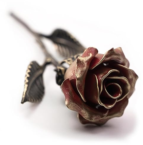 Red Metal Rose (Single Rose)
