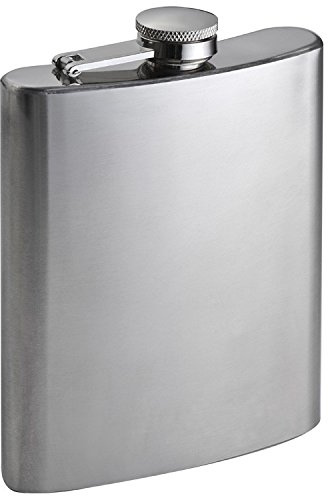 Flachmann / aus Metall / 237ml Fassunsgsvermögen / mit Sicherheits-Drehverschluß