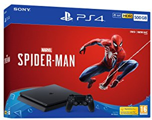 Sony Playstation 4 500GB Console (Black) with Marvel's Spider-Man