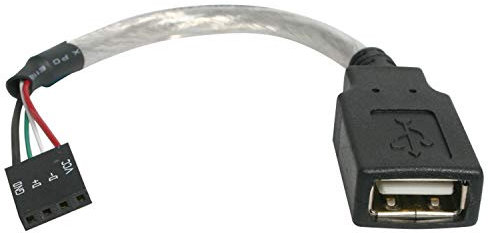 StarTech.com Cavo USB 2.0 15 cm - USB A Femmina a collettore Scheda Madre USB 4 Pin F/F