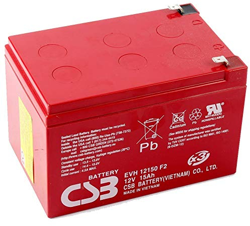 Mach1 CSB16 Batterie 12 V 15 Ah pour scooter électrique 12 V, 4x 12V CSB Akku