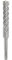 Bosch 1x PRO SDS plus-5X Hammerbohrer (für Stahlbeton, Beton, Ø 17,50 mm, Professional Zubehör Bohrhammer)