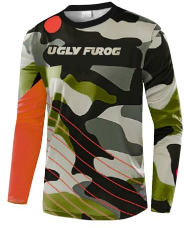 UGLY FROG Jersey Mountain Bike Motocross Downhill Enduro Cross Motorrad MTB Shirt Herren Langarm Fahrradbekleidung