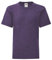 Fruit of the Loom Kids Iconic T-Shirt Größe 104-164, Farbe:violett meliert, Größe:104