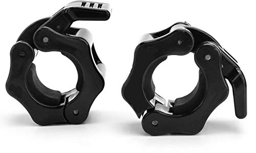 Sportleben Barbell Collar 30mm 1 Paar Hantelverschlüsse Hantelstangen Verschluss Barbell Halsbänder Federverschlüsse für Langhantelstange Curlstange Kurzhantelstange Pumphantel Fitnessgeräte