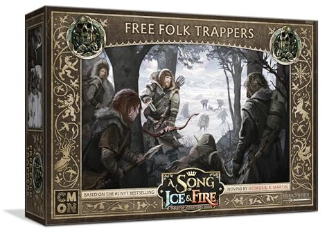 CMON | A Song of Ice and Fire: Free Folk Trappers Expansion | Miniatures Board Game | Ages 14 Plus | 2 Players | 45-60 Minutes Playing Time