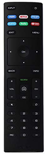 Vizio Mando a distancia OEM con teclas de acceso directo Vudu/Netflix/Prime Video - Negro (XRT136)