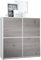 Vladon Highboard Cuba V2 Schrank 104 x 105,5 x 35,5 cm Sideboard mit 8 Fächern, Made in Germany, Korpus in Weiß matt/Fronten in Eiche Nordic