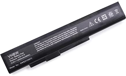 vhbw 1x Batterie Compatible avec Medion Akoya P7818 Ordinateur Portable (4400mAh, 10,8V, Li-ION)