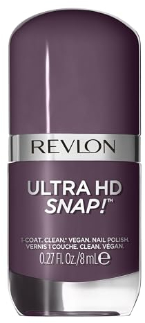 REVLON Smalto Ultra HD Snap! Formula Glossy e 100% Vegana con 75% di Ingredienti Naturali e Idratanti ed Elevata Copertura - Colore 033 GROUNDED