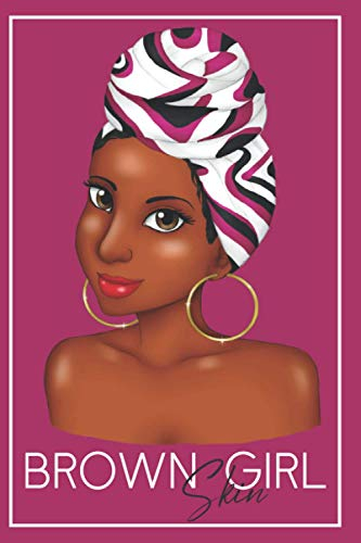 Brown Skin Girl Journal: Notebook style with cute black girl | Use at home, work or school