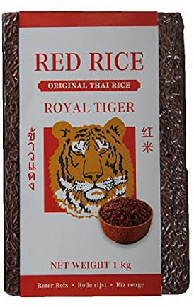Roter Reis 1kg Thailand Royal Tiger Red Rice Original Thai
