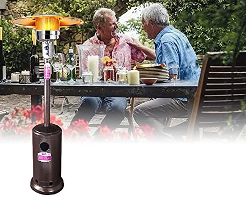 BDXZJ Chauffage Au Gaz Parapluie, Chauffage de Terrasse À Gaz, 88Inch,13Kw Type Indépendant Chauffage Rapide pour Les Chauffe Propane pour Chauffage de Terrasse Extérieur Gold