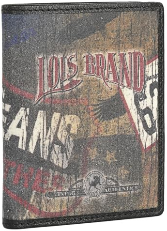 Lois - Portemonnaie Jungen Teenager - Geldbeutel Jungen Teenager mit Jugendlicher Stil - Portemonnaie Herren. Portmonee Jungen Teenager. RFID-Schutz, Schwarz