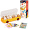 Battat Education – Egg Toys For Toddlers – Matching Eggs – Letter & Color Matching – Sorting Game – 18 Months + – EggXpress Yourself!, Yellow