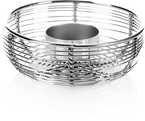 com-four® Teelichthalter aus Metall - dekorativer Teelichthalter in Schalen-Form - Kerzenhalter für EIN gemütliches Ambiente - dekorativ (silberfarben - 1 Stück - M)