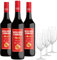 Málaga Virgen Sweet - Pack 3 botellas de 75 cl + 3 catavinos grabados - Vino de licor dulce D.O. Málaga