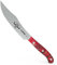Giesser seit 1776 - Made in Germany - Zubereitungsmesser 16 cm Red Diamond, PremiumCut Veggie No 1, Küchenmesser, Acryl, exotisch, rostfrei, deutsches Grillmesser scharf