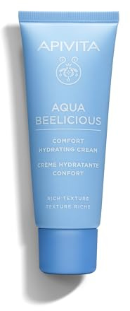 Apivita Aqua Beelicious Comfort Creme 40ml – Natürliche Feuchtigkeitspflege für trockene/normale Haut mit Honig, Blüten & Ceramiden – Lang anhaltende Hydratation, gepflegte Haut, reichhaltige Textur
