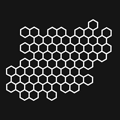 Aufkleber Waben Auto Motorrad Wabenmuster Wabenaufkleber Set Mehrteilig Folie Hexagon Sechseck Auto Aufkleber Sticker Universelle Selbstklebende -Aufkleber Für Autos, Die Meisten Motorräder