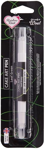 Rainbow Dust Professional Cake Art Pen - Leaf Green, Dual Nib