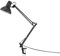 Paco Home LED Lampe Tischleuchte Deko Tischlampe Schreibtischlampe Arbeitszimmer Büro Modern Höhenverstellbar Rund E27, Farbe:Schwarz 1, Leuchtenart___Farbe:Tischleuchte - Schwarz