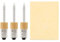 Haptufer Brass Wireless Battery Soldering Iron Tip for USB Soldering Iron, E10 Interface Battery Soldering Iron, Threaded Soldering Iron Tip, Includes: 3Soldering Iron Tips (tip-B*3) 1*Sponge, 2XZ1CZ