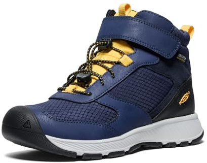 KEEN Unisex Kinder Skua Mid Waterproof Wanderstiefel, Naval Academy Yolk Yellow
