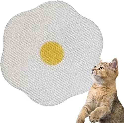 Daffezon Rascadores de Flores para Gatos en la Pared Rascadores de Pared para Gatos Cartón Corrugado Rascadores para Gatos con Clavos limables Almohadillas Protectoras para Muebles