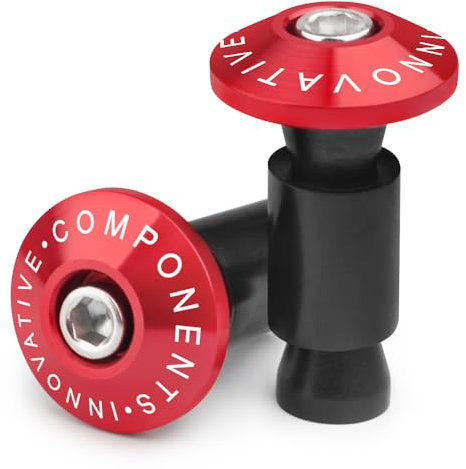 TREONK Universelle Lenkerenden,Motorcycle Street Bike 7/8'' Handlebar Grips Bar End Plugs