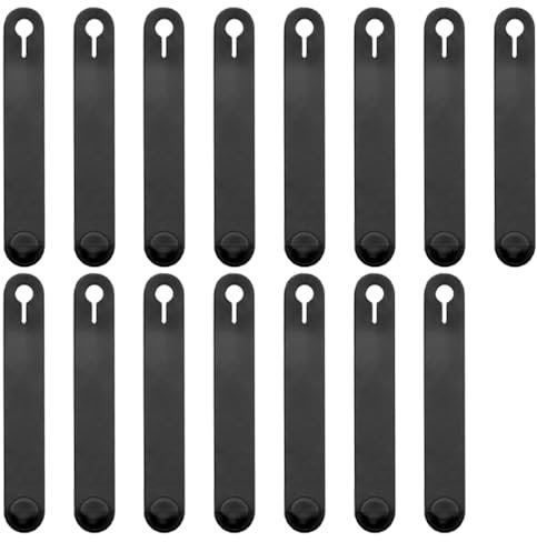 QTTRPCU 15 Stück Wiederverwendbare Kabelbinder, Kabel Organizer, Gummi Kabelbinder, für Ladekabel Aufbewahrung, Kopfhörerkabel