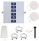 KKBSTR Amplificador Señal Movil 2G/3G/4G/5G, 6 Bandas B1(N1)/B3(N3)/B7/B8/B20/B28(N28), Dos Antenas Interiores