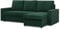 Mebligo - Ecksofa mit Schlaffunktion und Bettkasten 231 x 140 x 85 cm NEO Kollektion, Wohnlandschaft, Sofa L Form, Universal (Links und Rechts), Wohnzimmer Couch, Dunkelgrün