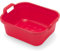 AMK® Addis Red Rectangular Bowl 9.5L With Handles For Washing Up Dishes Fit For Kitchen Sinks Easy Clean High Gloss Finish