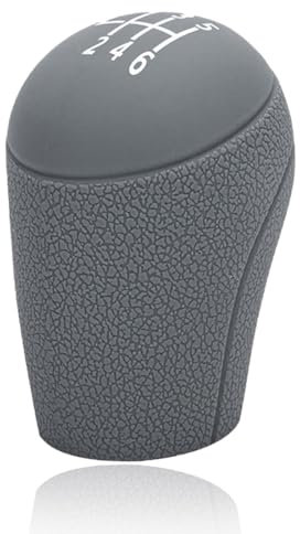 NHQ Funda Pomo Cambios Marcha Coche Antideslizante Gris,6 Marchas Palanca de Velocidad de Coche,Funda Pomo Palanca de Cambios,Funda Palanca Cambio de Marchas,Palanca de Cambios Coche