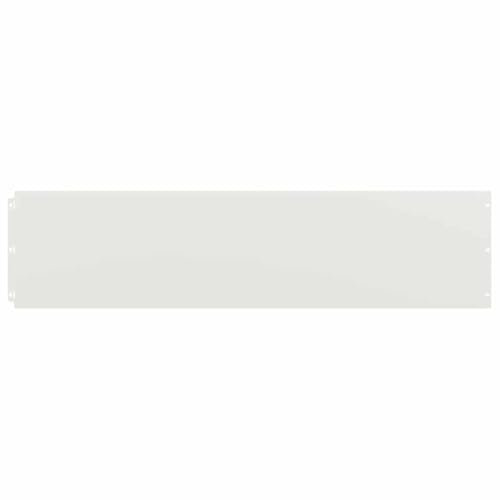 vidaXL Bordures de pelouse 10 pcs Blanc 25x103 cm Acier laminé à Froid, Bordure de Jardin, Bordure de lit de Jardin, Bordure de Paysage