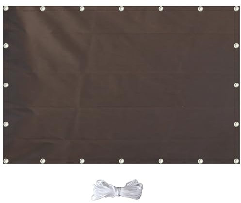 Abrotain Sun Shade Sail 6'6x6'6 Waterproof Shade Cloth Canopy Sunshade Camping Tarps Tent Cover with Grommets for Backyard Yard Deck Patio Pergola Garden Outdoor