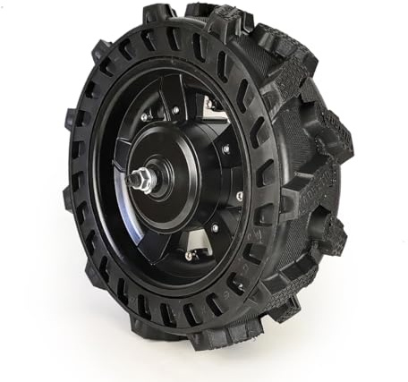 Low Speed 16inch 800W 200kg Load DC Brushless Hub Motor Agriculture Solid Wheel for Wheelbarrow Trolleys (48V800W)