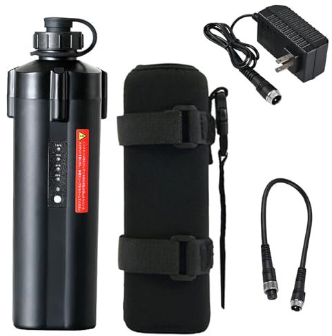 HJGHY Batterie au Lithium 14,8 V 7 Ah 10 Ah, Batterie remplaçable, treuil électrique 14,8 V, Batteries au Lithium avec Chargeur, câble de Connexion et Sac en Tissu,14.8v7ah